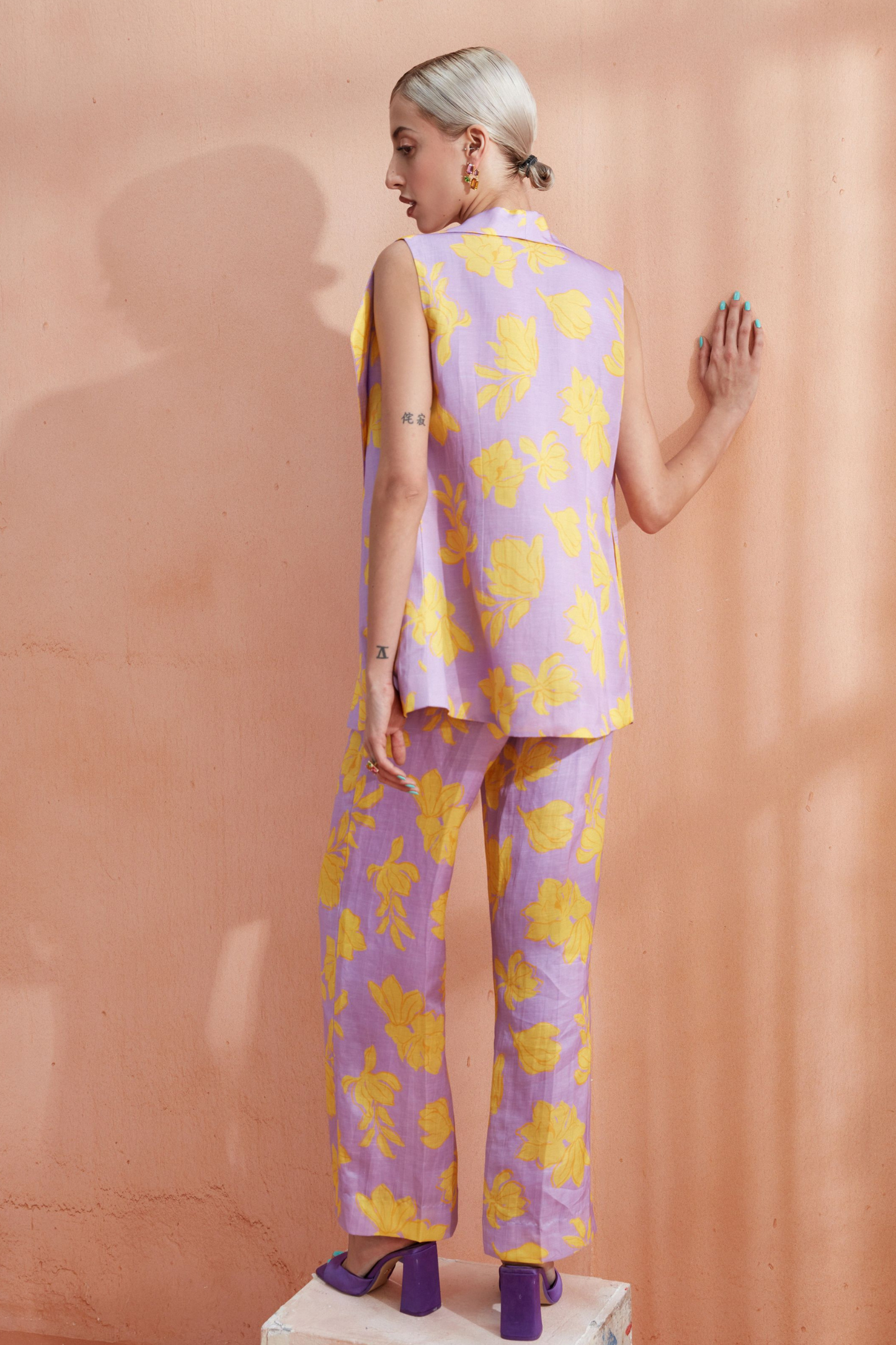 Flamingo Set with Pants & Top (Lavender)