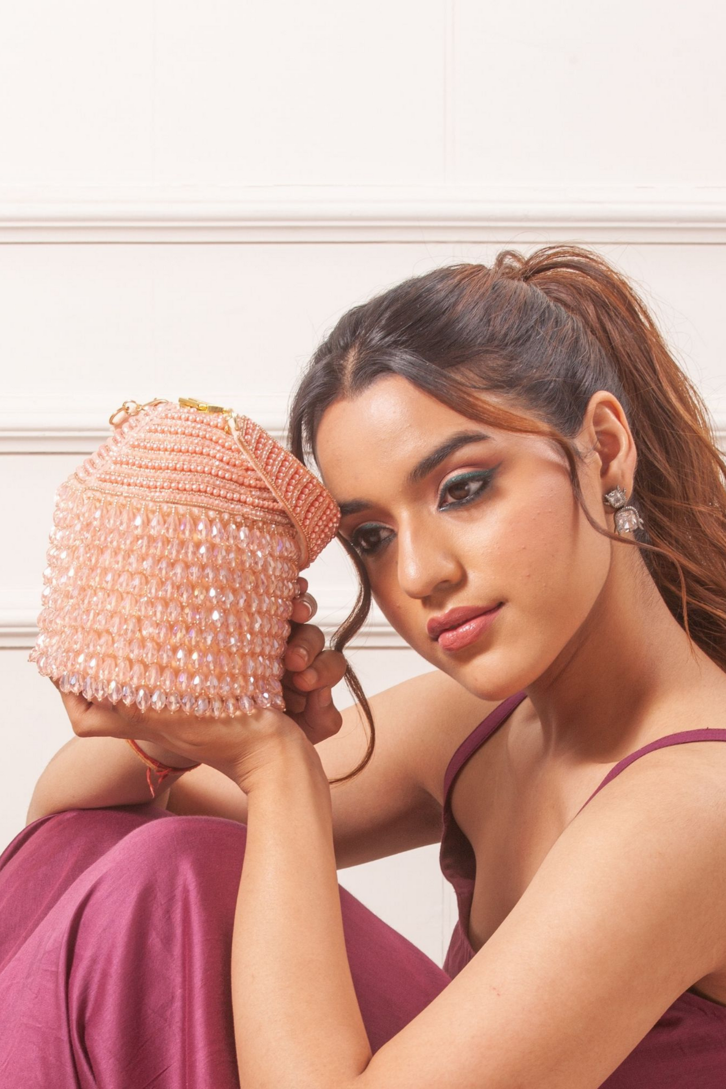 Pink Starry Roohi Bucket Bag