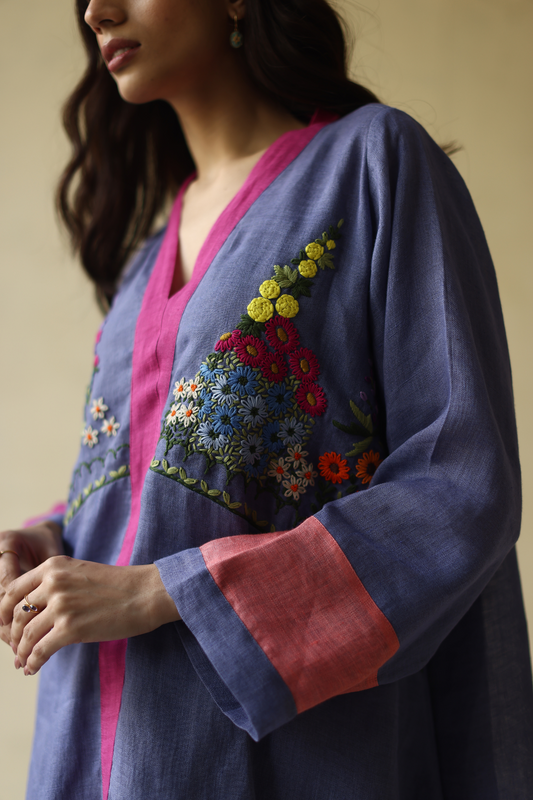 COTTAGECORE TUNIC (PURPLE)