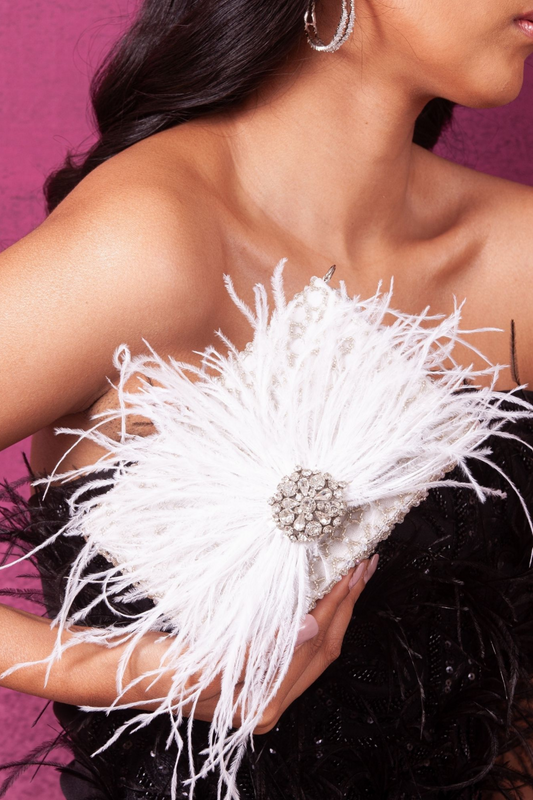 FUR CANDY BAG- WHITE
