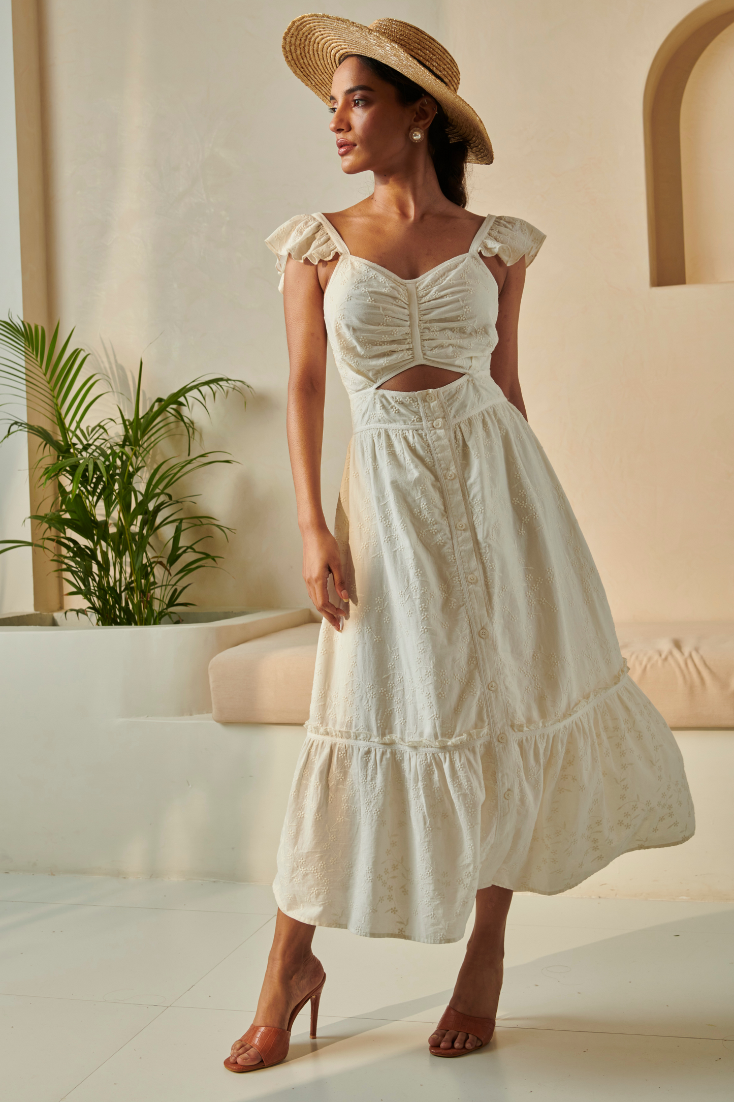 Chloe White Maxi Dress