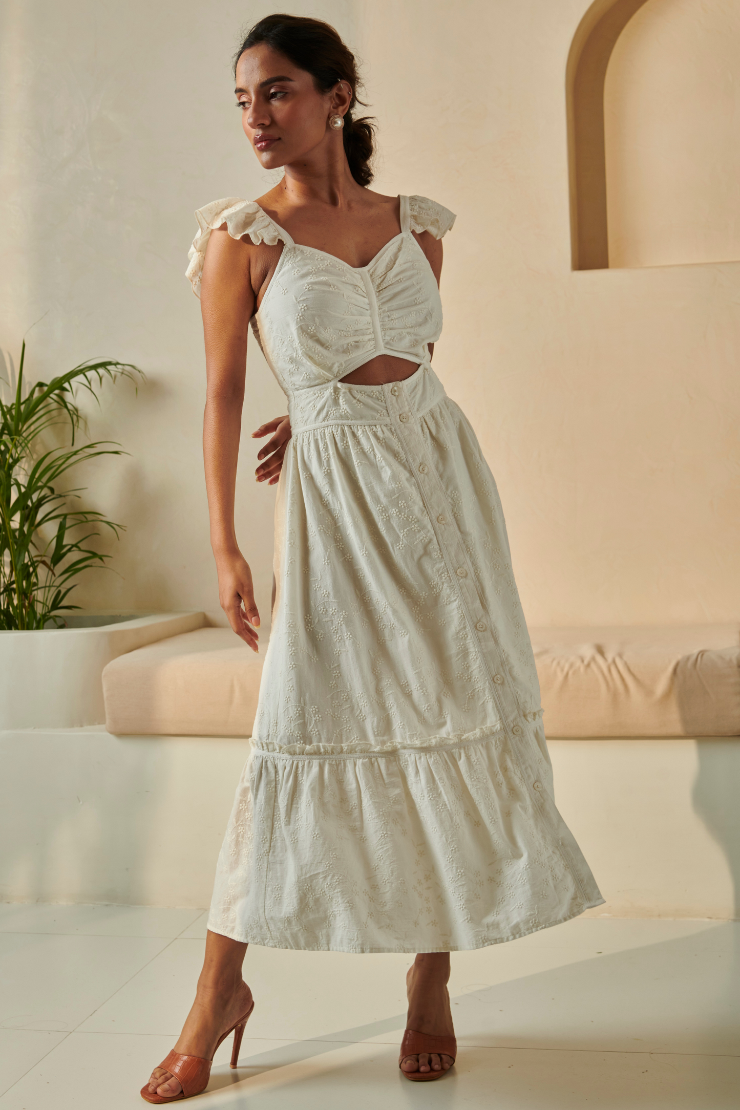 Chloe White Maxi Dress