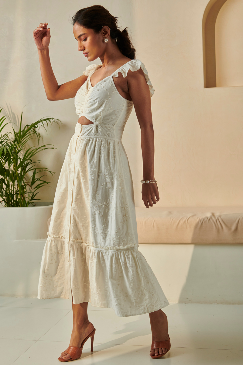 Chloe White Maxi Dress