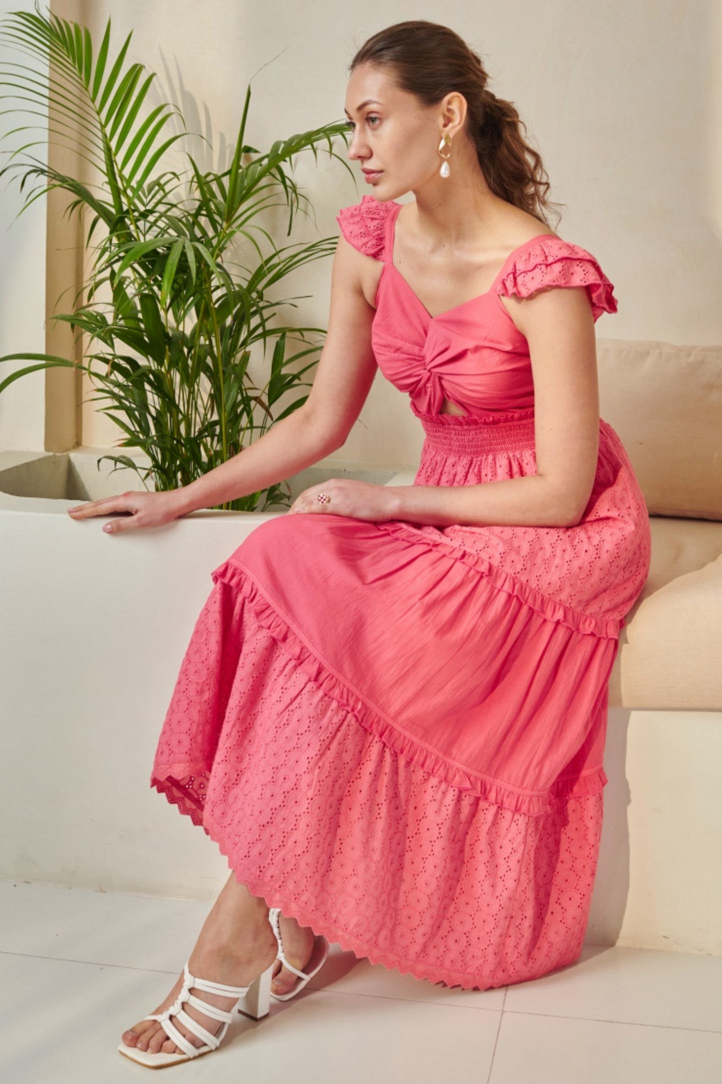 Elle Pink Maxi Dress