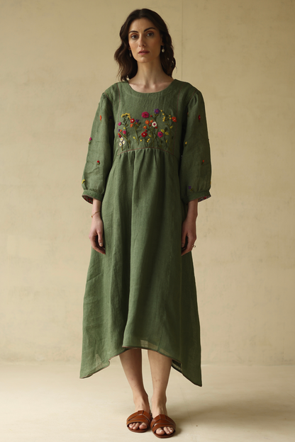 JOLLY RANCHER DRESS (FOREST GREEN)